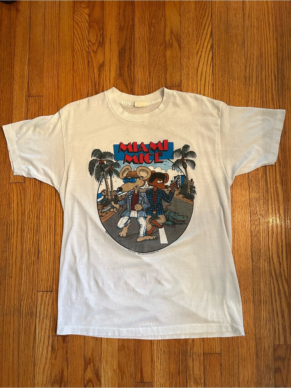 Vintage Miami mice parody t shirt